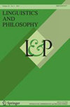 LINGUISTICS AND PHILOSOPHY