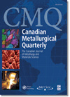 CANADIAN METALLURGICAL QUARTERLY