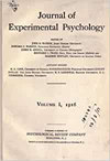 JOURNAL OF EXPERIMENTAL PSYCHOLOGY