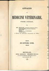 ANNALES DE MEDECINE VETERINAIRE