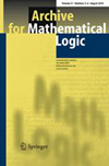 ARCHIVE FOR MATHEMATICAL LOGIC